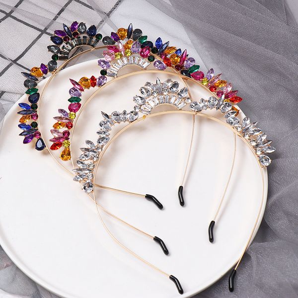 fashion crystal zircon crown hairband for bridal women handmade wedding engagement accessories alloy gold charm hair hoop, Golden;white
fashion crystal zircon crown hairband for bridal women handmade wedding engagement accessories alloy gold charm hair hoop, Golden;white