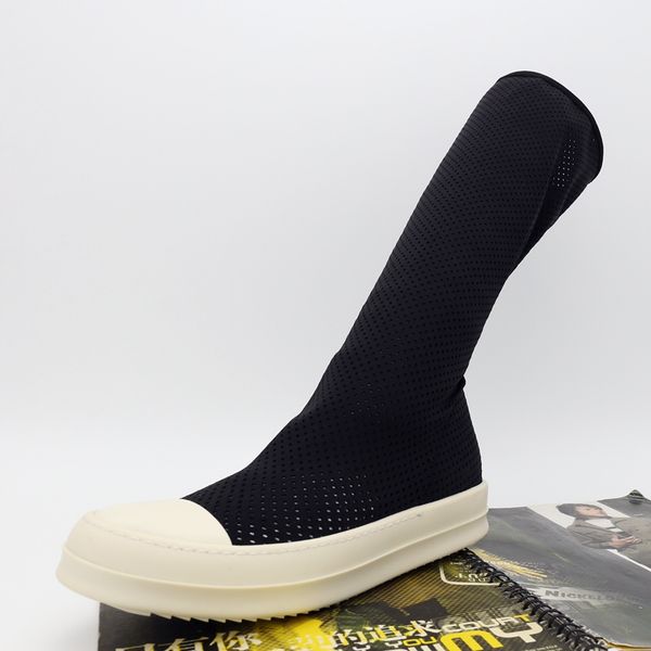 new list high punching elastic mesh hollow summer boots breathable factory outlet persional genuine leather tide female couple shoes, Black
new list high punching elastic mesh hollow summer boots breathable factory outlet persional genuine leather tide female couple shoes, Black