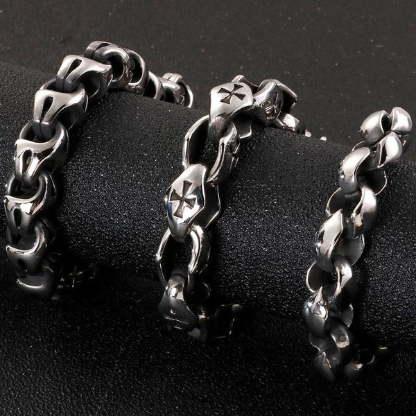 link, chain massive stainless steel hiphop bracelet male mens cross bracelets metal bangles for men armband hand jewelry gifts boyfriend, Black
link, chain massive stainless steel hiphop bracelet male mens cross bracelets metal bangles for men armband hand jewelry gifts boyfriend, Black