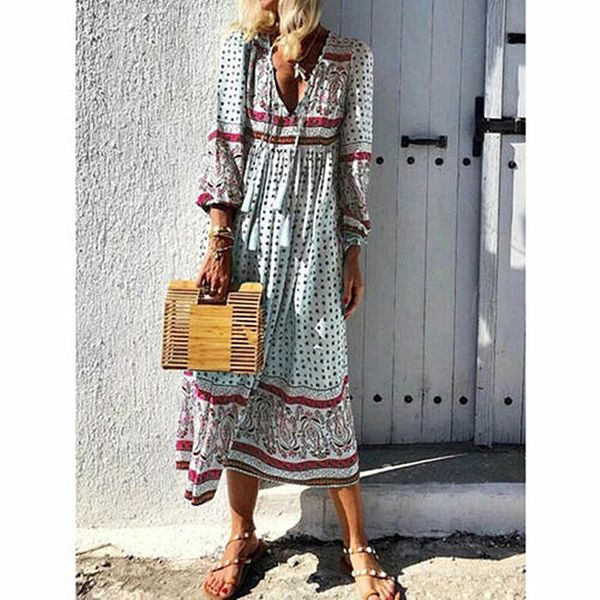fashion women summer boho long maxi dress ladies casual half sleeve v neck holiday party beach dress sundress, Black;gray
fashion women summer boho long maxi dress ladies casual half sleeve v neck holiday party beach dress sundress, Black;gray