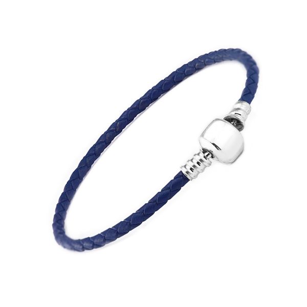 other bracelets ckk blue leather bracelet genuine 925 sterling silver clasp charms for women diy jewelry gift pulseras mujer pb010, Golden;silver
other bracelets ckk blue leather bracelet genuine 925 sterling silver clasp charms for women diy jewelry gift pulseras mujer pb010, Golden;silver