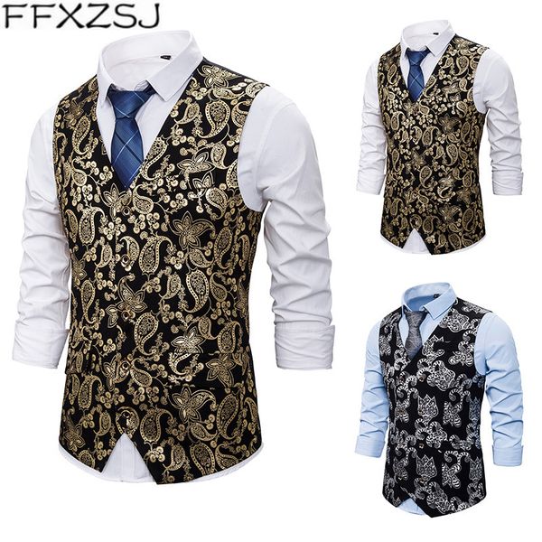 мужской новый стиль индивидуальность ночного бизнеса бронзируя печать досуга двойной груди жилета европейского и американских размеры xxl, Black;white 
мужской новый стиль индивидуальность ночного бизнеса бронзируя печать досуга двойной груди жилета европейского и американских размеры xxl, Black;white