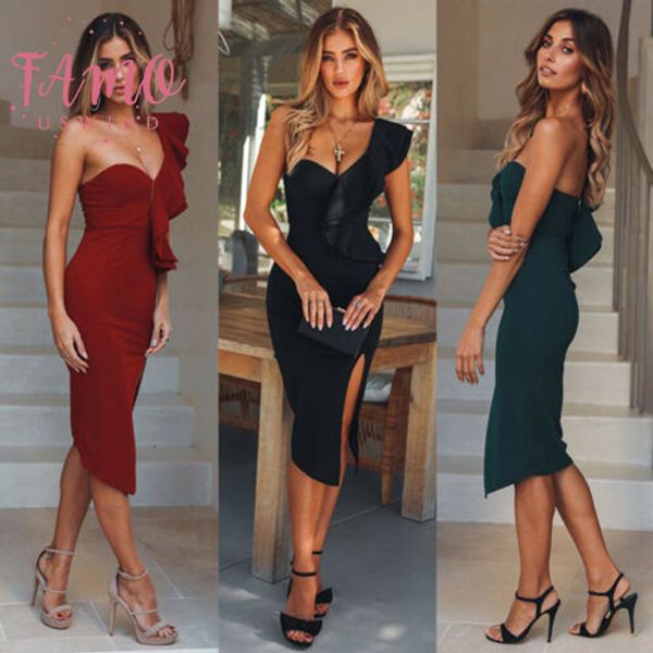 womens casual dresses bandage bodycon sleeveless dance noble elegant open back one shoulder solid red ruffles party club dress, Black;gray
womens casual dresses bandage bodycon sleeveless dance noble elegant open back one shoulder solid red ruffles party club dress, Black;gray
