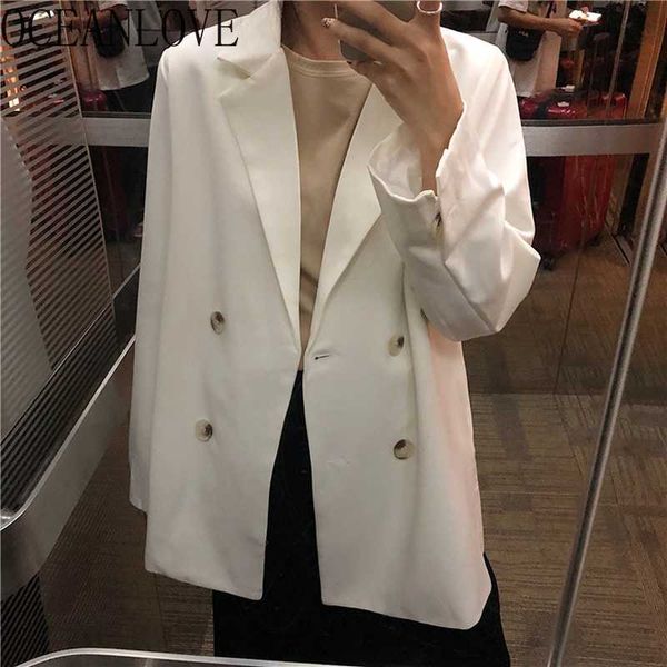 oceanlove korean vintage loose blazer women solid double breasted fashion long blazer 2019 autumn thin feminino 12623, White;black
oceanlove korean vintage loose blazer women solid double breasted fashion long blazer 2019 autumn thin feminino 12623, White;black