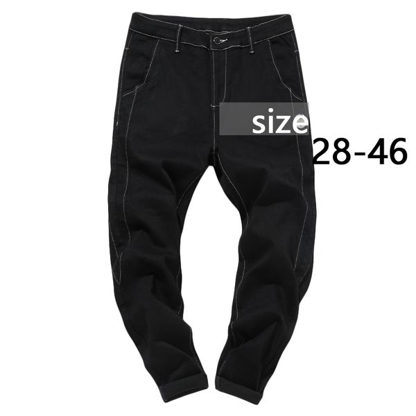 2020 new jogging korean street sports jeans men's 28-46 men's blue nine pants casual cotton soft large size jeans streetwear
2020 new jogging korean street sports jeans men's 28-46 men's blue nine pants casual cotton soft large size jeans streetwear