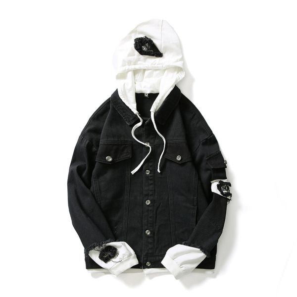 autumn new hooded denim jacket men fashion fake two pieces of streetwear bomber jacket and coat man cowboy clothes male m-3xl, Black;brown
autumn new hooded denim jacket men fashion fake two pieces of streetwear bomber jacket and coat man cowboy clothes male m-3xl, Black;brown