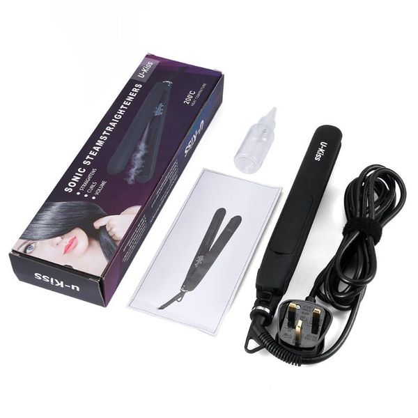 professional hair straightener curler hair flat iron negative ion infrared straighting curling iron corrugation led display, Black
professional hair straightener curler hair flat iron negative ion infrared straighting curling iron corrugation led display, Black
