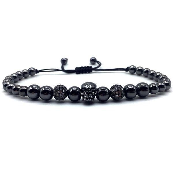 4 colours punk skull charm bracelet men 2019 fashion disco ball adjustable beads bracelet men party jewelry gift, Golden;silver
4 colours punk skull charm bracelet men 2019 fashion disco ball adjustable beads bracelet men party jewelry gift, Golden;silver