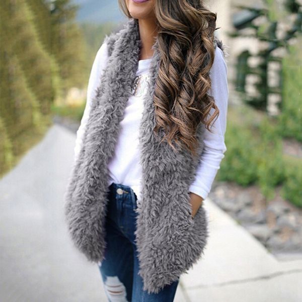 winter vest 2019 for women plush vests women faux fur solid casual sleeveless warm vest warm jacket cashmere cardigan, Black;white
winter vest 2019 for women plush vests women faux fur solid casual sleeveless warm vest warm jacket cashmere cardigan, Black;white