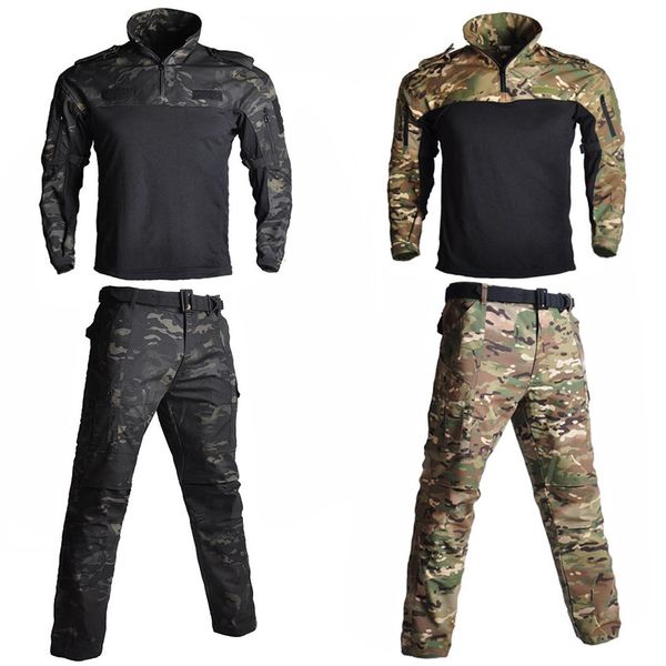 uniform tactical hunting camouflage clothes men frog suits ghillie suit army training sniper combat shirt+pants, Camo
uniform tactical hunting camouflage clothes men frog suits ghillie suit army training sniper combat shirt+pants, Camo