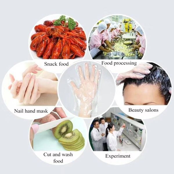 100pcs/lot disposable gloves one-off plastic gloves restaurant bbq transparent eco-friendly pe kitchen garden accessories
100pcs/lot disposable gloves one-off plastic gloves restaurant bbq transparent eco-friendly pe kitchen garden accessories