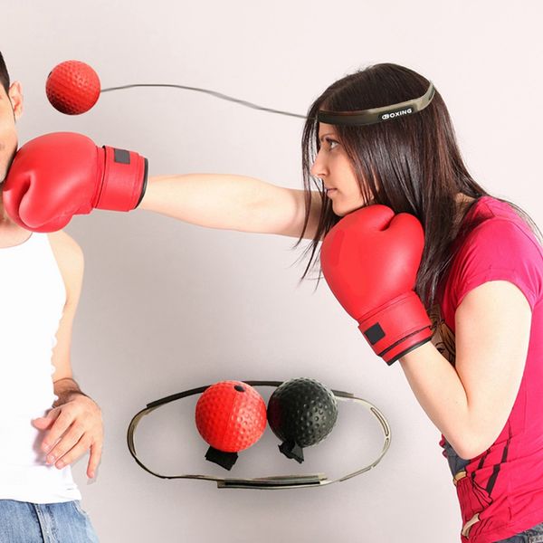 

boxing reflex speed punch ball sanda boxer raising reaction force hand eye training set stress boxing muay thai exercise