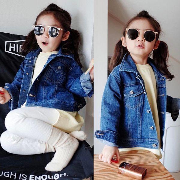 toddler kids girls denim jean fall jacket button coat outwear outwear 1-6y, Blue;gray
toddler kids girls denim jean fall jacket button coat outwear outwear 1-6y, Blue;gray