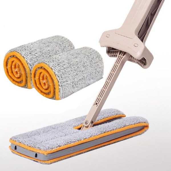 2pc mop cloth double sided non hand washing flat mop wooden floor dust push home cleaning tools #10
2pc mop cloth double sided non hand washing flat mop wooden floor dust push home cleaning tools #10