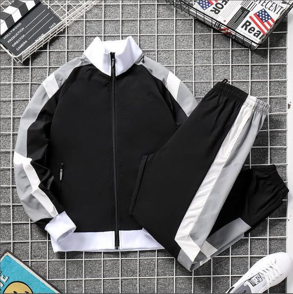 2020 new fa5201 spring men's set spring autumn men sportswear 2 piece set sporting suit jacket+pant sweatsuit male clothing tracksuit, Gray
2020 new fa5201 spring men's set spring autumn men sportswear 2 piece set sporting suit jacket+pant sweatsuit male clothing tracksuit, Gray