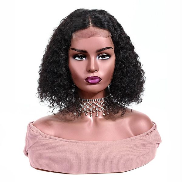 4x4 lace closure kinky curly human hair bob wigs 100% human hair peruvian human hair wigs remy wigs natural color, Black
4x4 lace closure kinky curly human hair bob wigs 100% human hair peruvian human hair wigs remy wigs natural color, Black