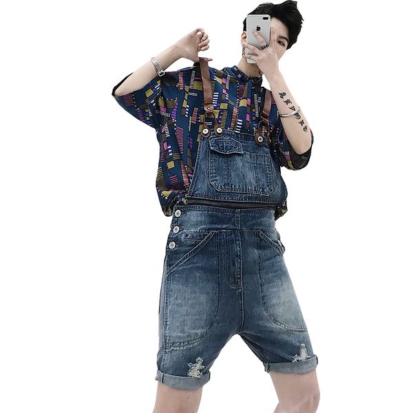 spring and summer new male suspenders casual blue denim overalls pockets men's bib boyfriend short jumpsuits size -xl
spring and summer new male suspenders casual blue denim overalls pockets men's bib boyfriend short jumpsuits size -xl