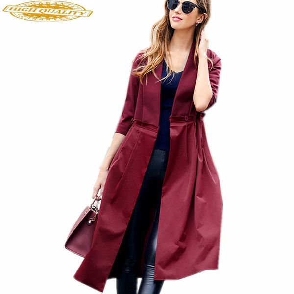 women's trench coats european style autumn windbreaker skirt coat 2021 spring para as mulheres slim wxf109, Tan;black
women's trench coats european style autumn windbreaker skirt coat 2021 spring para as mulheres slim wxf109, Tan;black