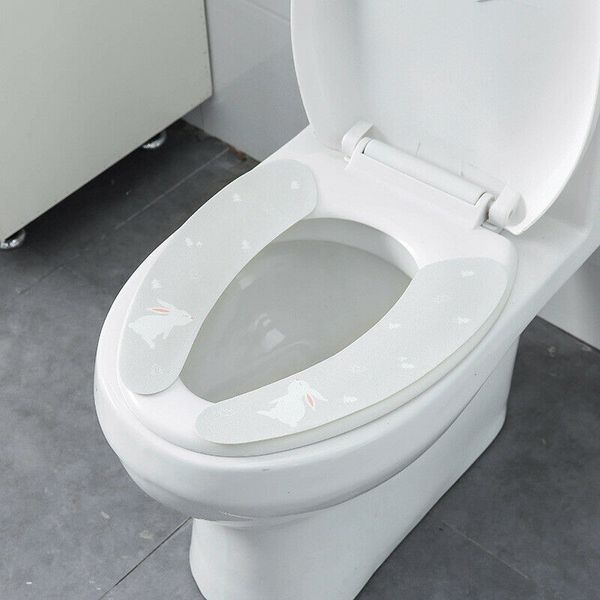 1 pair washable bathroom toilet seat cover closestool pads soft warmer mat cover pads
1 pair washable bathroom toilet seat cover closestool pads soft warmer mat cover pads