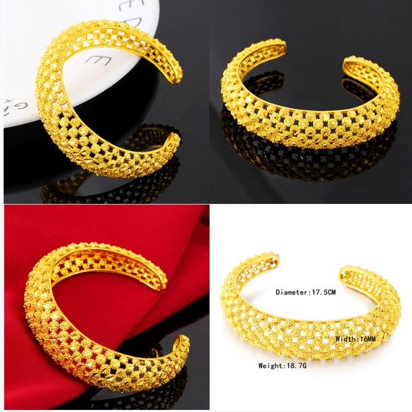 new fashion lady luxury gold color dubai bangles for women ethiopian bracelets middle east africa wedding party no fade jewelry, Black
new fashion lady luxury gold color dubai bangles for women ethiopian bracelets middle east africa wedding party no fade jewelry, Black