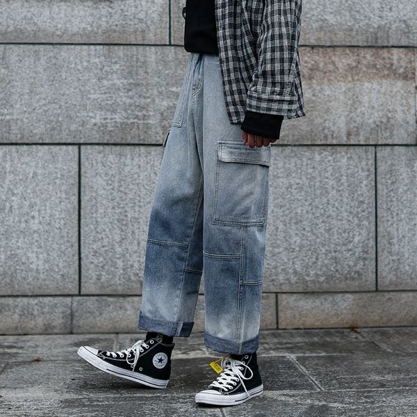 men's jeans 2021 autumn gradual change color baggy homme casual pants cargo pocket male trousers mens blue wide leg -2xl
men's jeans 2021 autumn gradual change color baggy homme casual pants cargo pocket male trousers mens blue wide leg -2xl