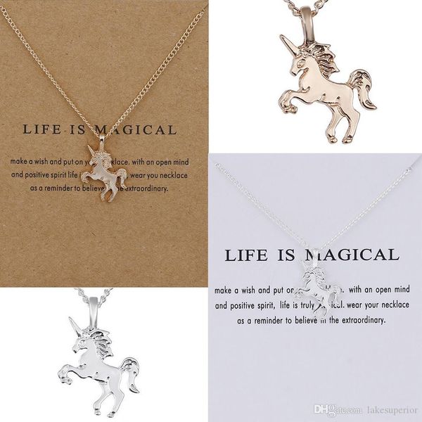 new unicorn pendant necklace women animal horse clavicle chain necklace gold silver jewelry accessories gift for love family (package with c
new unicorn pendant necklace women animal horse clavicle chain necklace gold silver jewelry accessories gift for love family (package with c