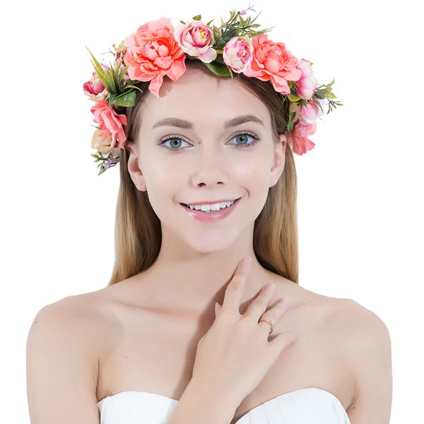 bridesmaid wedding flower crown women handmade floral crown head wreath bridal wedding party headband hair accessories
bridesmaid wedding flower crown women handmade floral crown head wreath bridal wedding party headband hair accessories