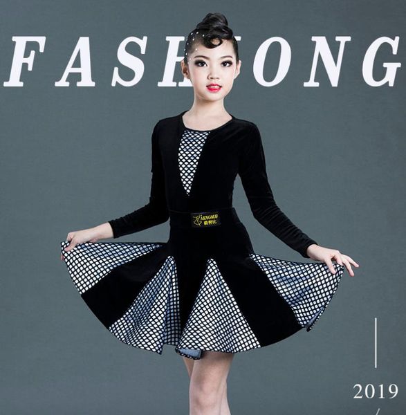 new girls latin dance dress children dancewear performance competition standard latin dress kids dance costumes, Black;red
new girls latin dance dress children dancewear performance competition standard latin dress kids dance costumes, Black;red