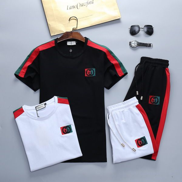summer new fashion men's sportswear short-sleeved t-shirt shorts casual sports suit men's round neck print tracksuits, Gray
summer new fashion men's sportswear short-sleeved t-shirt shorts casual sports suit men's round neck print tracksuits, Gray
