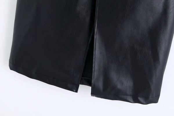 women chic pu leather paperbag waist midi skirt bow tie sashes pockets black casual fashion elastic waist skirt
women chic pu leather paperbag waist midi skirt bow tie sashes pockets black casual fashion elastic waist skirt