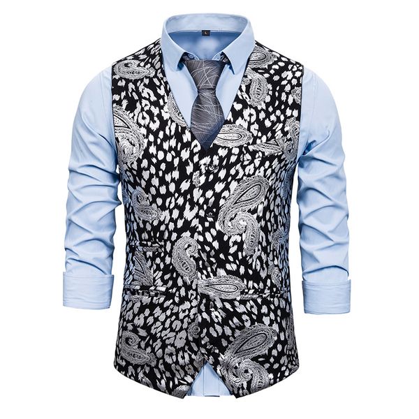 mens gold silver leopard print vest paisley flower metallic suit waistcoat male prom party disco dress vest tuxedo gilet homme, Black;white
mens gold silver leopard print vest paisley flower metallic suit waistcoat male prom party disco dress vest tuxedo gilet homme, Black;white