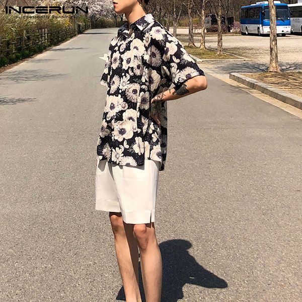 incerun men summer hawaiian shirt fashion flower floral shirt short sleeve turn down collar blouse casual loose holiday 3xl, White;black
incerun men summer hawaiian shirt fashion flower floral shirt short sleeve turn down collar blouse casual loose holiday 3xl, White;black