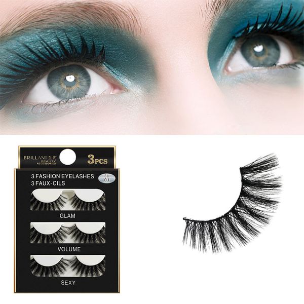 eyelashes hand made makeup tools 3 pairs 3d long false eyelashes makeup natural fake thick black eye lashes maquiagem 8w2
eyelashes hand made makeup tools 3 pairs 3d long false eyelashes makeup natural fake thick black eye lashes maquiagem 8w2