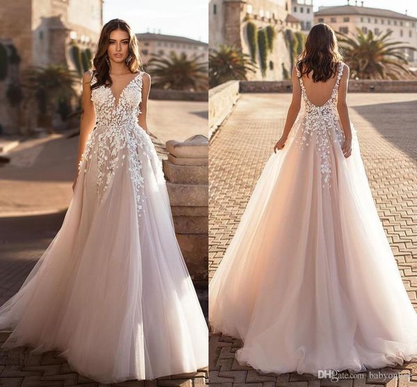 2020 garden blush pink wedding dresses new backless bridal gowns appliqued a line plus size maternity wedding gowns vestidos de novia, White
2020 garden blush pink wedding dresses new backless bridal gowns appliqued a line plus size maternity wedding gowns vestidos de novia, White