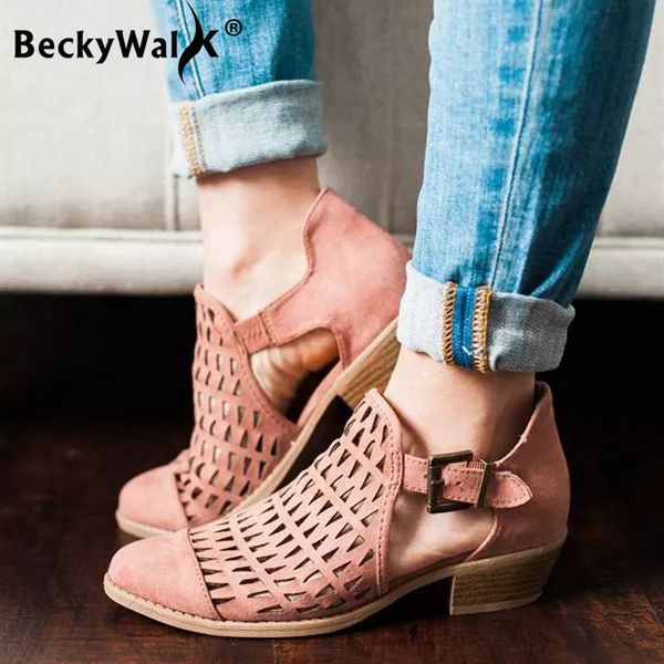 new spring low heels women shoes summer cut-outs closed toe women's sandals casual ladies shoes sandalias mujer wsh3400, Black
new spring low heels women shoes summer cut-outs closed toe women's sandals casual ladies shoes sandalias mujer wsh3400, Black