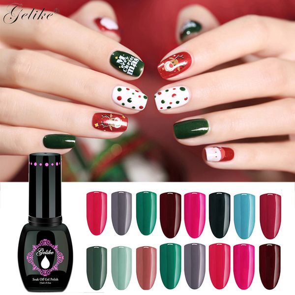 gelike merry christmas nail gel polish nail art salon tips 60 color 15ml soak off organic uv led gel varnish, Red;pink
gelike merry christmas nail gel polish nail art salon tips 60 color 15ml soak off organic uv led gel varnish, Red;pink