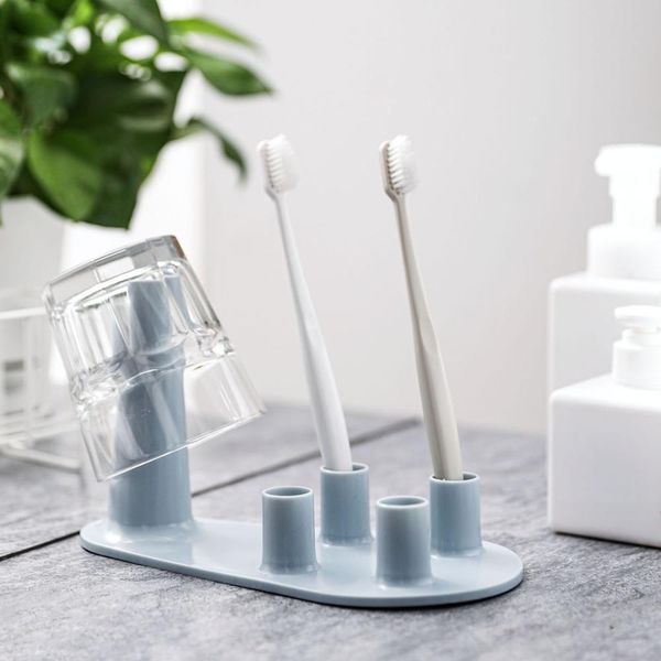 3 colors bathroom basin toothbrush storage shelf brushing cup draining rack family toothbrush holder with 4 stands
3 colors bathroom basin toothbrush storage shelf brushing cup draining rack family toothbrush holder with 4 stands