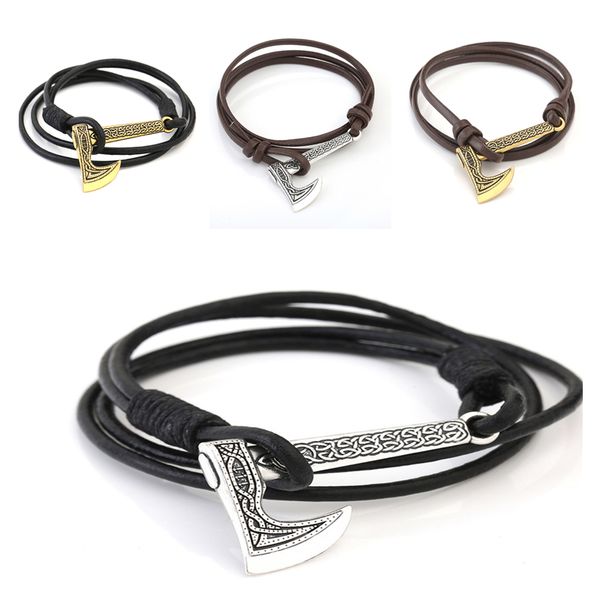 skyrim wrap anchor multilayer men bangles viking men odin symbol rune horror slavic peru axe amulet charm leather bracelets, Black
skyrim wrap anchor multilayer men bangles viking men odin symbol rune horror slavic peru axe amulet charm leather bracelets, Black