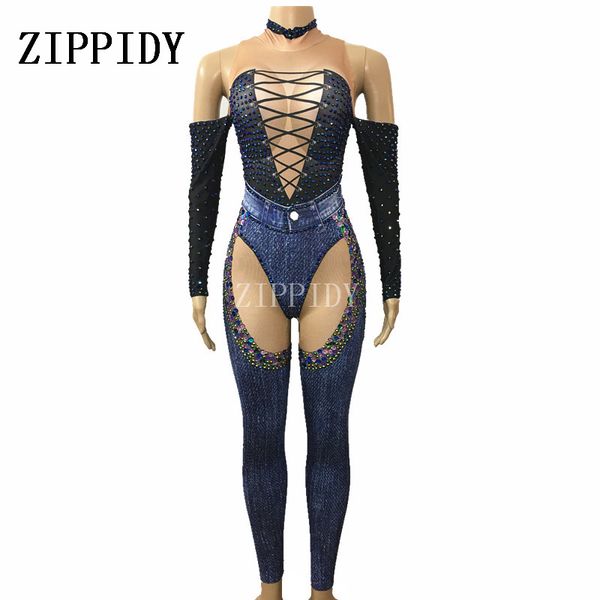 blue jeans rhinestones jumpsuit denim printed costume bling women's sequins bodysuit rompers female prom outfit, Black;white
blue jeans rhinestones jumpsuit denim printed costume bling women's sequins bodysuit rompers female prom outfit, Black;white
