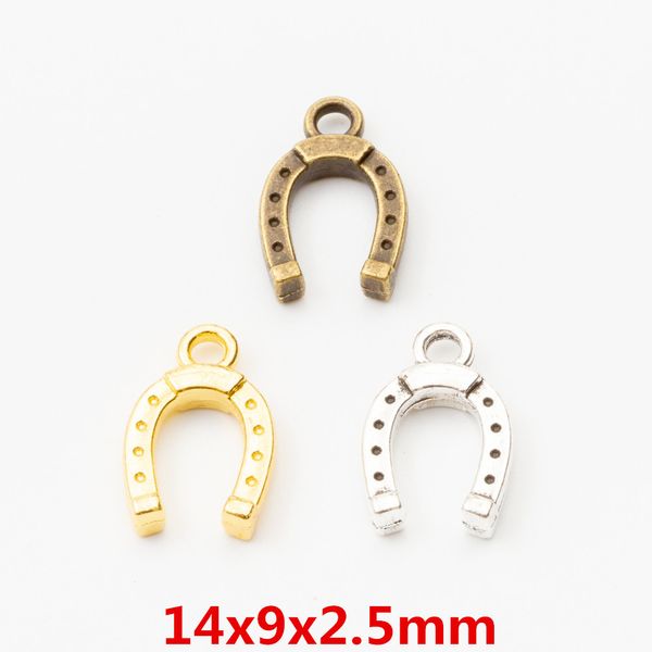 200pcs 14*9mm vintage bronze antique silver gold color horseshoe charms pendant for bracelet earring necklace diy jewelry making, Bronze;silver
200pcs 14*9mm vintage bronze antique silver gold color horseshoe charms pendant for bracelet earring necklace diy jewelry making, Bronze;silver