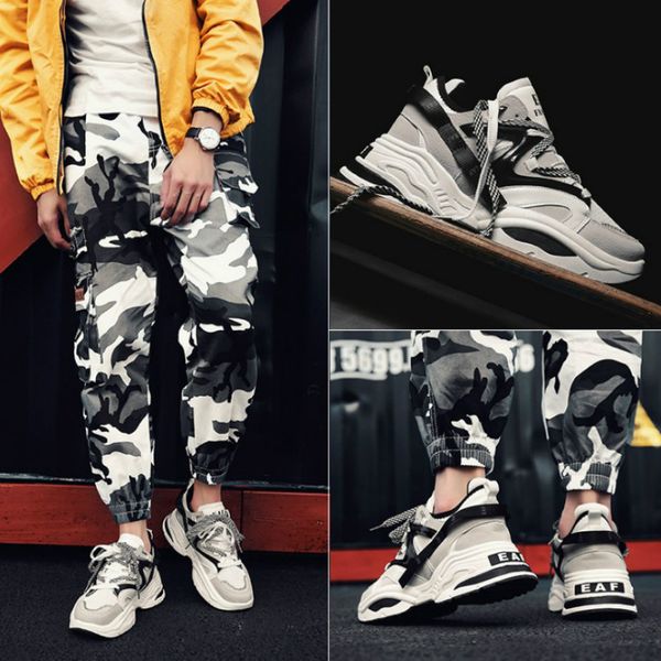 hip hop 2020 new trend men sneakers 2020 fashion men shoes street casual shoes autumn increased size 37-44, Black
hip hop 2020 new trend men sneakers 2020 fashion men shoes street casual shoes autumn increased size 37-44, Black