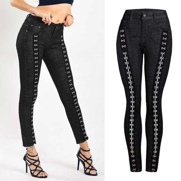 women fashion slim punk jeans hole leggings ladies solid slim push up skinny denim pants stretch female biker pencil pant, Blue
women fashion slim punk jeans hole leggings ladies solid slim push up skinny denim pants stretch female biker pencil pant, Blue