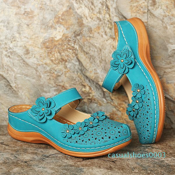 summer vintage flowers wedge gladiator casual lazy slippers women hole shoes platform sandals c03, Black
summer vintage flowers wedge gladiator casual lazy slippers women hole shoes platform sandals c03, Black