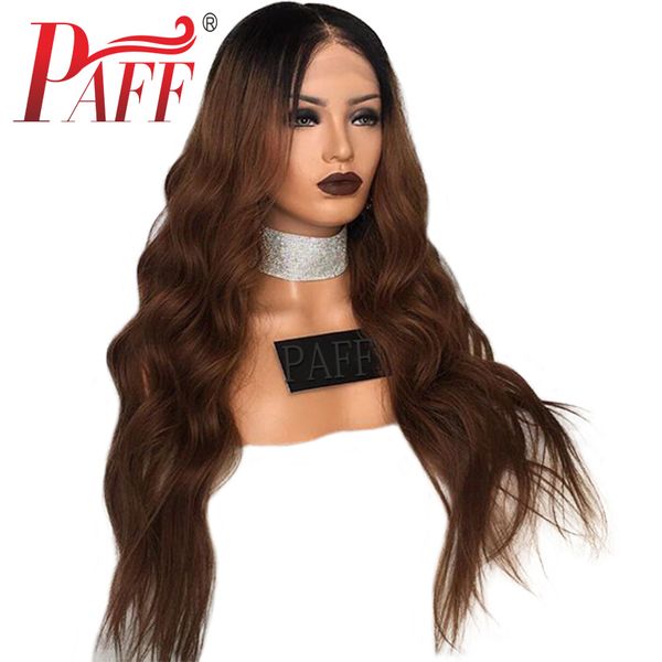 paff deep wave glueless lace front wig ombre color #1bt4 brazilian remy human hair wig with middle part baby hair, Black;brown
paff deep wave glueless lace front wig ombre color #1bt4 brazilian remy human hair wig with middle part baby hair, Black;brown