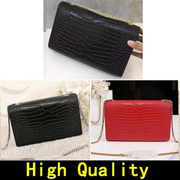 original material handbag classic crocodile pattern leather material gold chain silver chain fashion shoulder bag classic handbag purse with
original material handbag classic crocodile pattern leather material gold chain silver chain fashion shoulder bag classic handbag purse with
