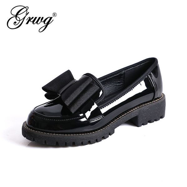 grwg patent leather women flat shoes comfortable 2020 spring autumn oxfords ladies leather shoe large size 34-42, Black
grwg patent leather women flat shoes comfortable 2020 spring autumn oxfords ladies leather shoe large size 34-42, Black