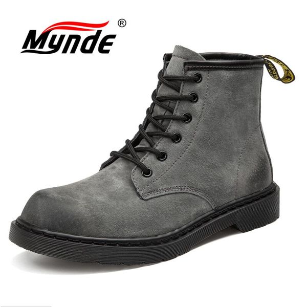 mynde warm plush men's boots autumn winter genuine leather men waterproof snow boots work safety ankle big size36-46, Black
mynde warm plush men's boots autumn winter genuine leather men waterproof snow boots work safety ankle big size36-46, Black