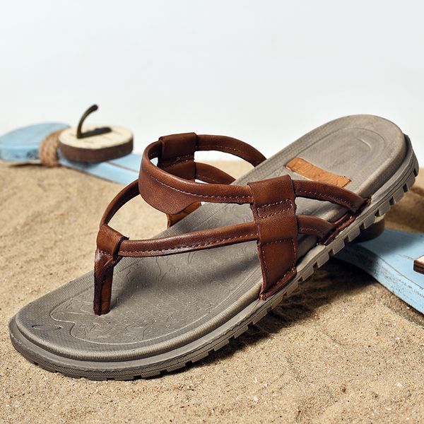 casoipra genuine leather flip flops men 2020 summer men's rope sandals outdoor slippers native beach shoes, Black
casoipra genuine leather flip flops men 2020 summer men's rope sandals outdoor slippers native beach shoes, Black