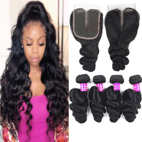 9a brazilian virgin hair weaves 4 bundles with 4x4 lace closure loose deep water wave hair extensions weft bundles and human hair closures, Black
9a brazilian virgin hair weaves 4 bundles with 4x4 lace closure loose deep water wave hair extensions weft bundles and human hair closures, Black