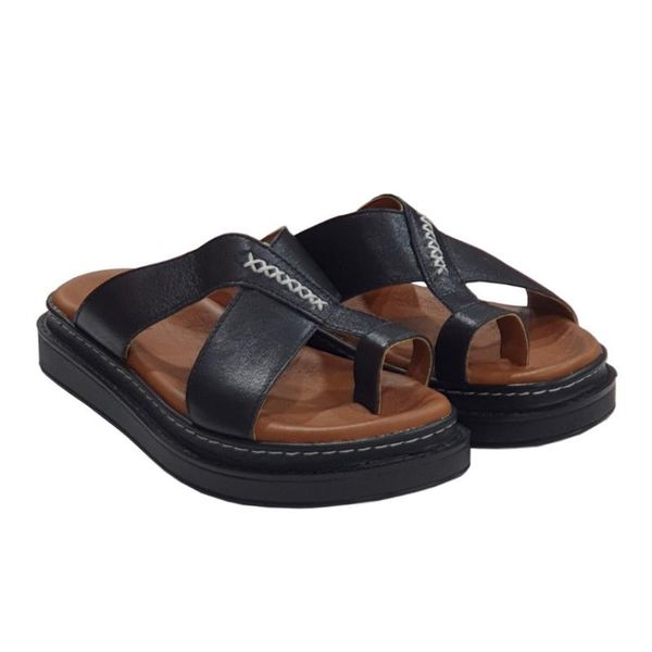 pierre cardin 6089 orthopedic leather thong lady slipper, Black
pierre cardin 6089 orthopedic leather thong lady slipper, Black